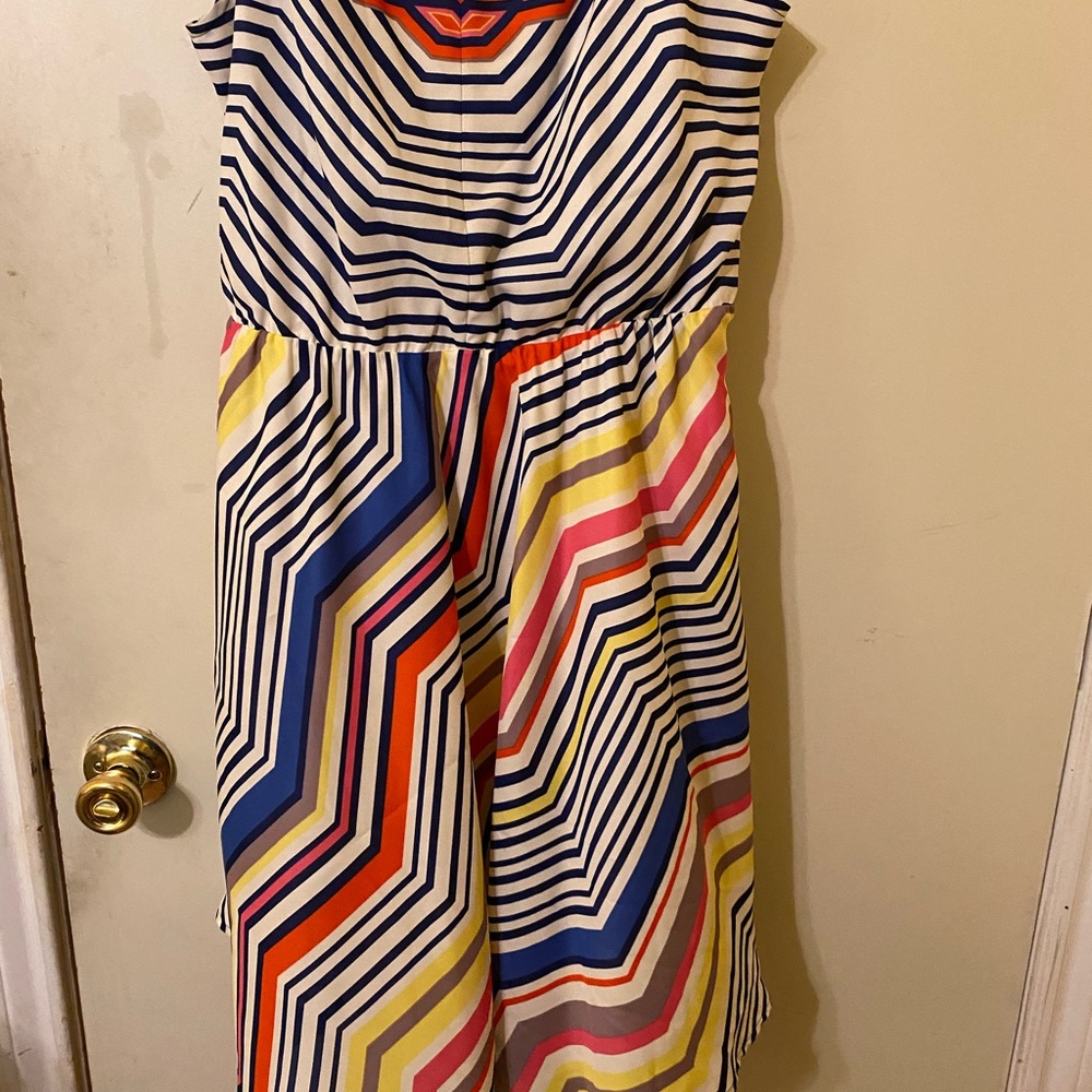 Vibrate geometric print summer dress